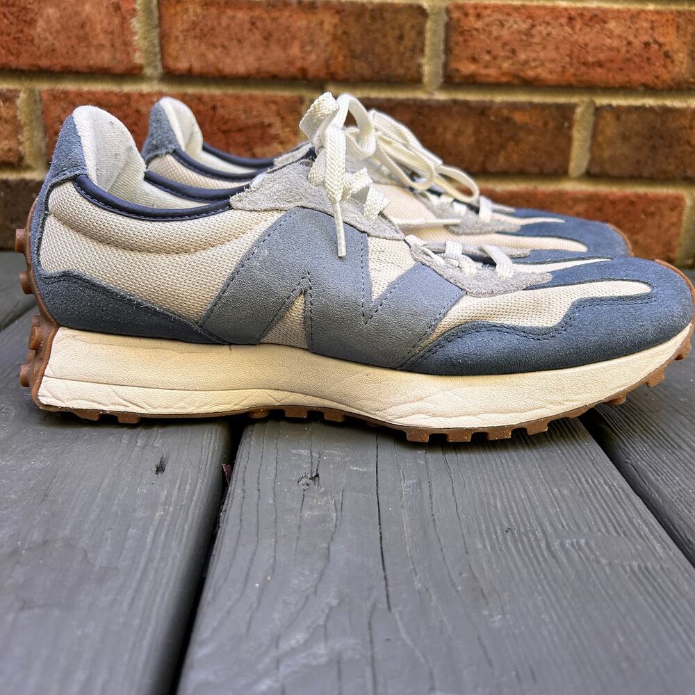 New Balance 327 Vintage Indigo Arctic Grey Sneakers MS327RD Men's Size 9 Blue